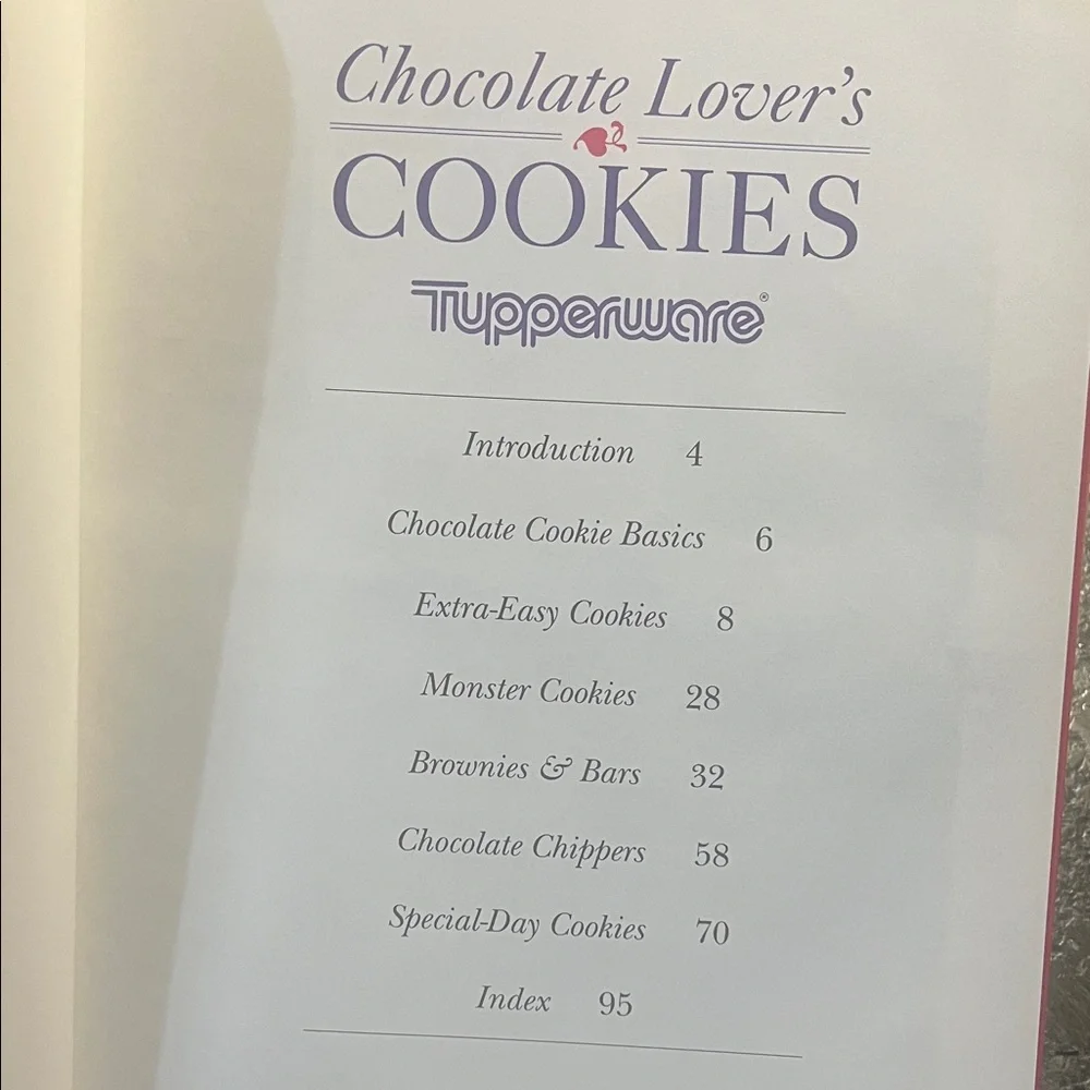 Tupperware Chocolate Lover's Cookie Collection. 1993. Like new!!!